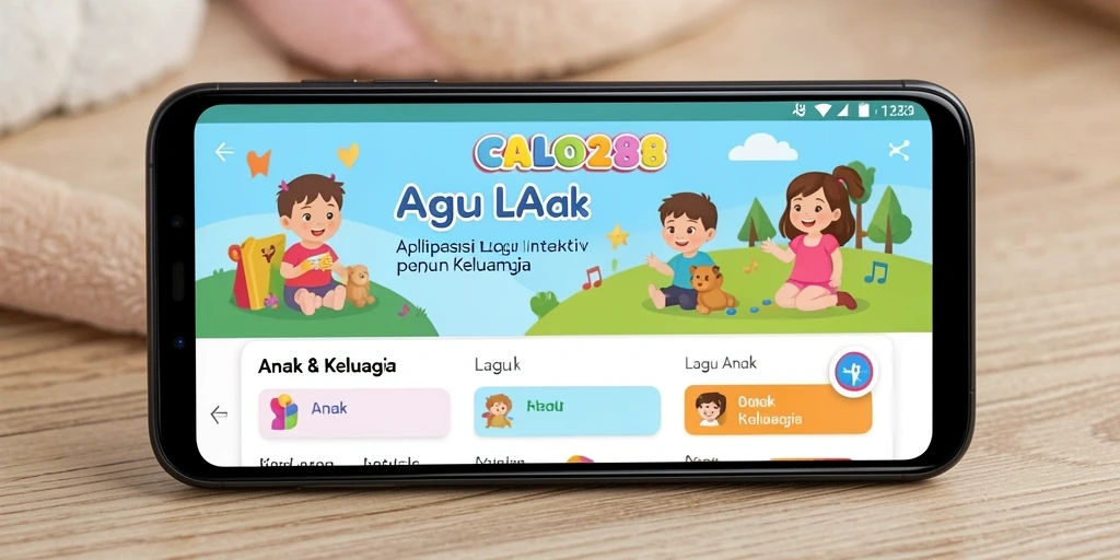 Tampilan antarmuka aplikasi <strong>CALO288</strong> yang ceria dan interaktif.