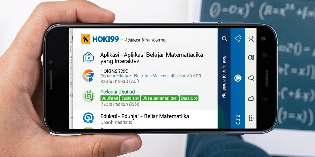 Antarmuka interaktif HOKI99 yang memudahkan belajar matematika.
