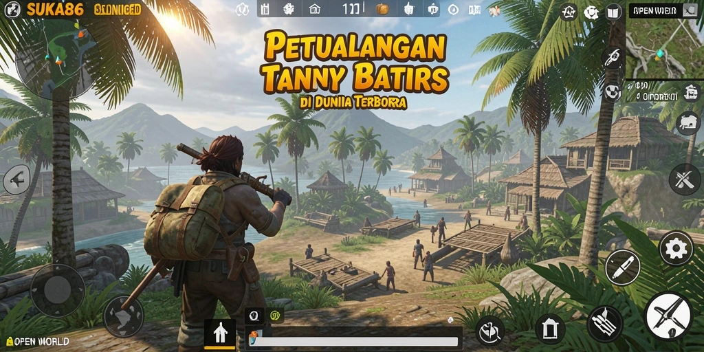 Screenshot utama SUKA86 menampilkan dunia terbuka yang menakjubkan.